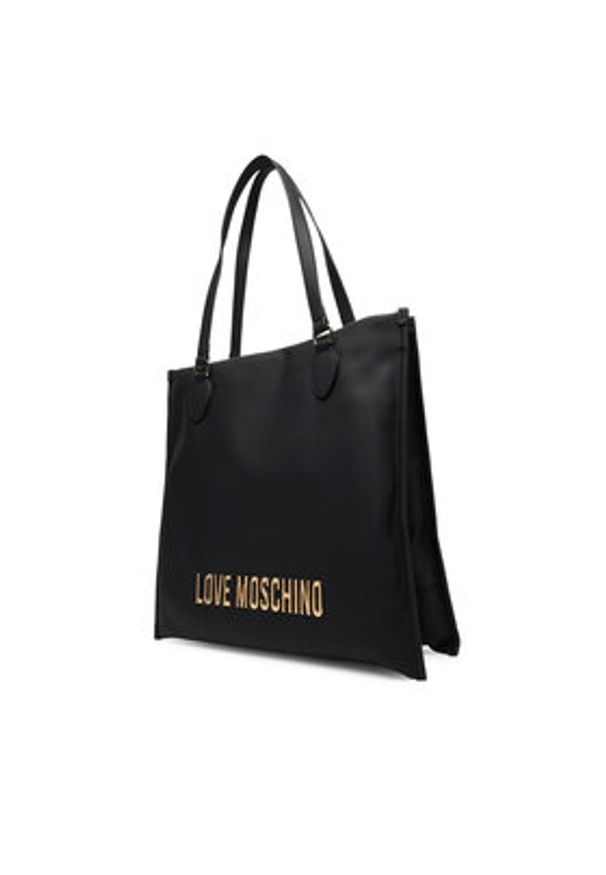 Love Moschino - LOVE MOSCHINO Torebka JC4020PP1NKD0000 Czarny. Kolor: czarny. Materiał: skórzane