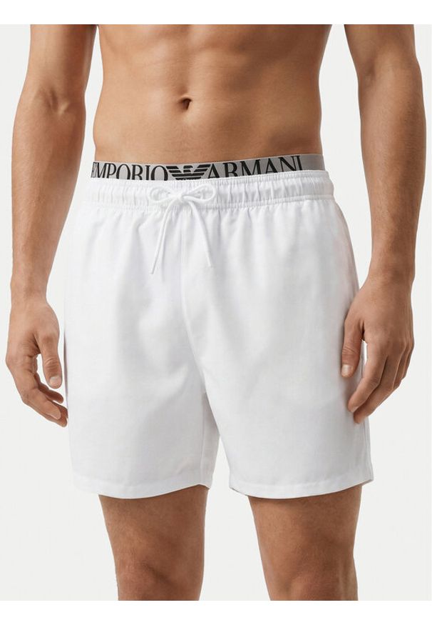 Emporio Armani Szorty kąpielowe EM000686 AF20432 U0002 Biały. Kolor: biały. Materiał: syntetyk