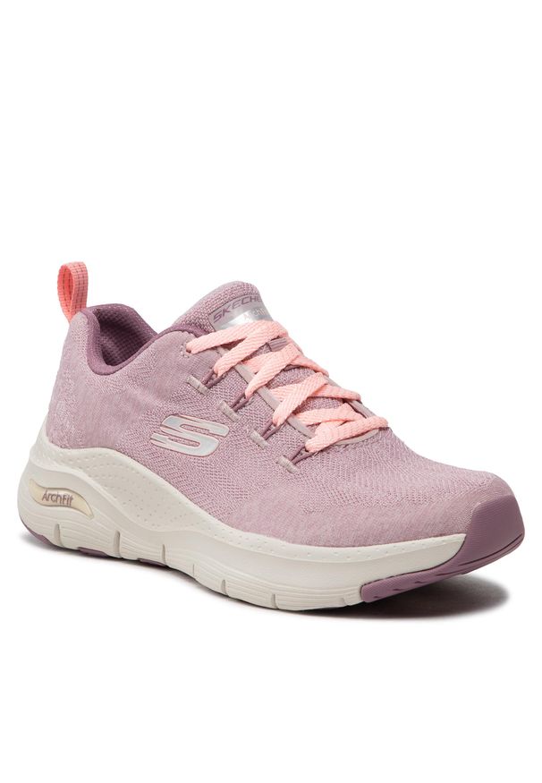 skechers - Buty SKECHERS - Comfy Wave 149414/MVE Mauve. Kolor: różowy. Materiał: materiał