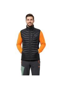 Kamizelka turystyczna męska Jack Wolfskin Routeburn Pro Ins. Kolor: czarny. Materiał: poliester. Długość rękawa: bez rękawów. Sport: turystyka piesza #1