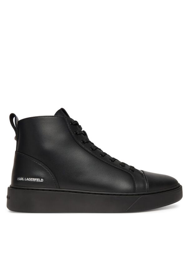 Karl Lagerfeld - KARL LAGERFELD Sneakersy Flint II KL53354L Czarny. Kolor: czarny. Materiał: skóra