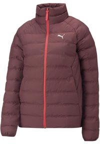 Zimowa kurtka Puma dla kobiet w kolorze bakłażanowym - ciepła i stylowa. Kolor: fioletowy. Materiał: poliester. Sezon: zima. Sport: turystyka piesza