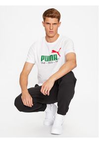 Puma T-Shirt No. 1 Logo Celebration 676020 Biały Regular Fit. Kolor: biały. Materiał: bawełna