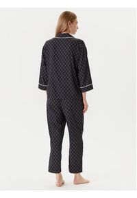 United Colors of Benetton - United Colors Of Benetton Piżama 4T3U3P00R Czarny Relaxed Fit. Kolor: czarny. Materiał: wiskoza #2