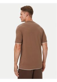 Guess T-Shirt Z6YI23 K5025 Brązowy Regular Fit. Kolor: brązowy. Materiał: bawełna #4