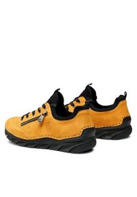 Rieker Sneakersy 55073-68 Żółty. Kolor: żółty. Materiał: skóra #6