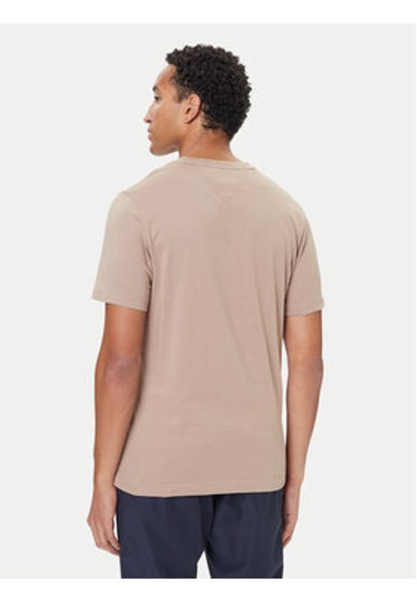 TOMMY HILFIGER - Tommy Hilfiger T-Shirt Ess Seasonal MW0MW39995 Beżowy Regular Fit. Kolor: beżowy. Materiał: bawełna