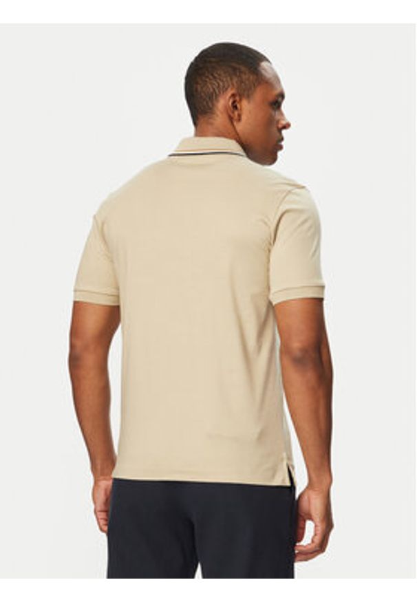 BOSS Polo Penrose 38 50469360 Beżowy Slim Fit. Typ kołnierza: polo. Kolor: beżowy. Materiał: bawełna