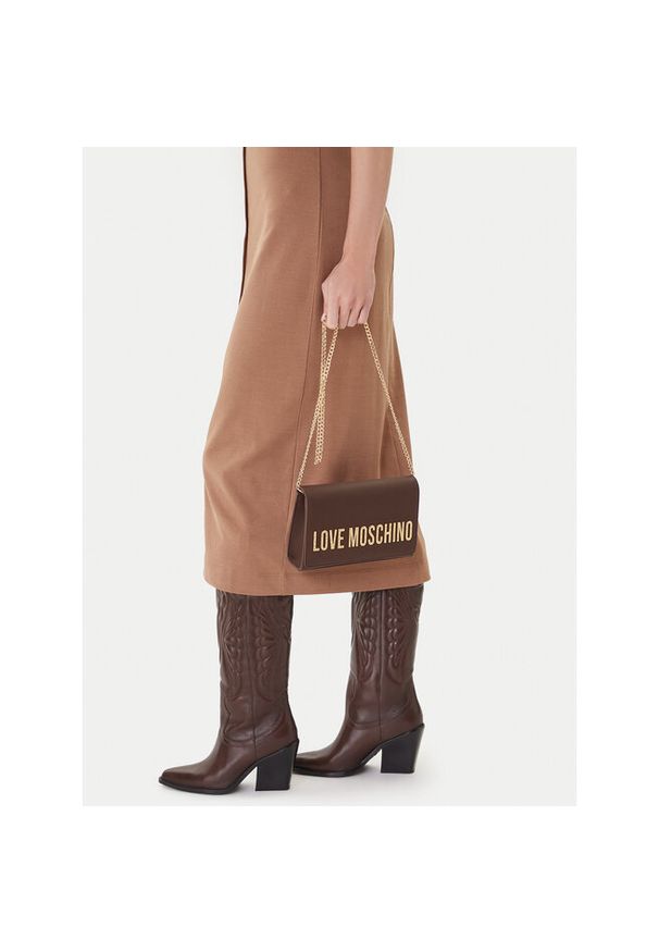 Love Moschino - Torebka LOVE MOSCHINO. Kolor: brązowy