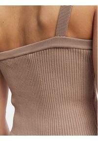 Guess Top W5YR10 Z0130 Brązowy Regular Fit. Kolor: brązowy. Materiał: syntetyk #2