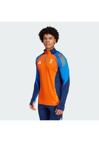 Adidas - Bluza Juventus Tiro 24 Competition Training. Kolor: pomarańczowy. Materiał: materiał, dresówka. Sport: piłka nożna
