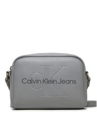 Calvin Klein Jeans Torebka Sculpted Camera Bag18 Mono K60K612220 Niebieski. Kolor: niebieski. Materiał: skórzane #1