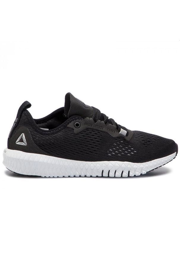 Buty do chodzenia damskie Reebok Flexagon. Zapięcie: sznurówki. Kolor: czarny. Materiał: guma, materiał, tkanina, syntetyk. Szerokość cholewki: normalna. Sport: turystyka piesza