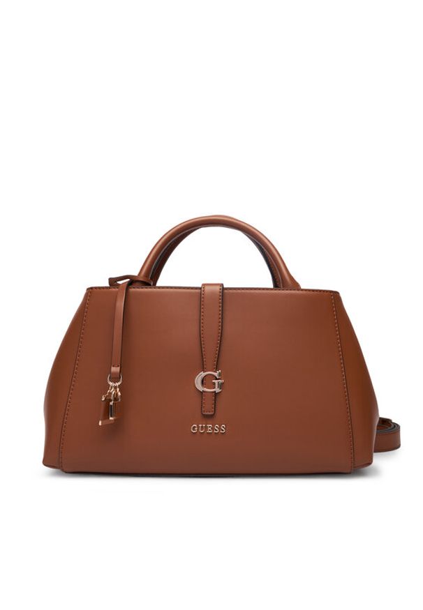 Guess Torebka Carrie HWVG98 96060 Brązowy. Kolor: brązowy. Materiał: skórzane
