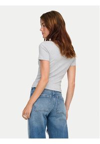 only - ONLY T-Shirt Val 15339774 Szary Slim Fit. Kolor: szary. Materiał: bawełna #6