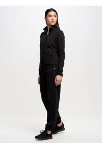 Big-Star - Bluza damska ze stójką czarna Chita 906. Typ kołnierza: kołnierzyk stójkowy. Kolor: czarny. Materiał: żakard, bawełna #9