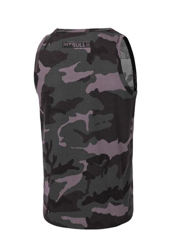 PITBULL - Tank męski Pitbull Top Slim Fit Hilltop. Kolor: brązowy, zielony, czarny, wielokolorowy