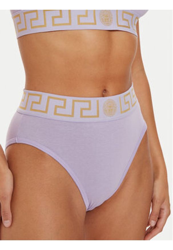 VERSACE - Versace Figi klasyczne z wysokim stanem AUD01050 1A1001 Różowy. Stan: podwyższony. Kolor: różowy. Materiał: bawełna