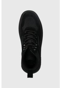 Tommy Jeans sneakersy TJM MIX MATERIAL BOOT kolor czarny EM0EM01245. Nosek buta: okrągły. Zapięcie: sznurówki. Kolor: czarny. Materiał: guma #3