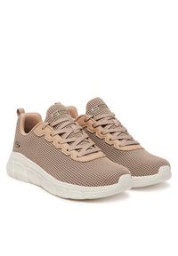 skechers - Skechers Sneakersy Bobs B Flex-Visionary Essence 117346/TAN Brązowy. Kolor: brązowy. Materiał: materiał #2