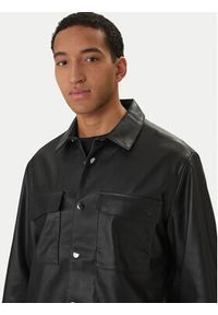 Calvin Klein Jeans Kurtka z imitacji skóry LV04RE404G Czarny Regular Fit. Kolor: czarny. Materiał: skóra #4