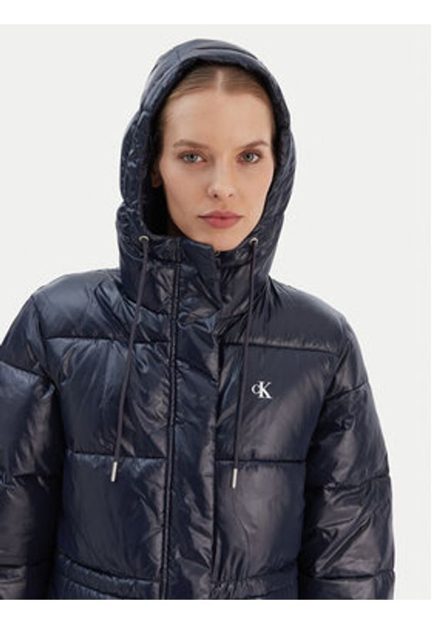 Calvin Klein Jeans Kurtka zimowa LV047D506G Granatowy Relaxed Fit. Kolor: niebieski. Materiał: syntetyk. Sezon: zima