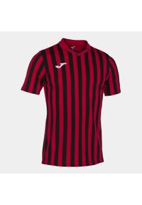Koszulka do piłki nożnej męska Joma Copa II z krótkim rękawem. Kolor: wielokolorowy, czarny, czerwony. Długość rękawa: krótki rękaw. Długość: krótkie. Sport: piłka nożna #1