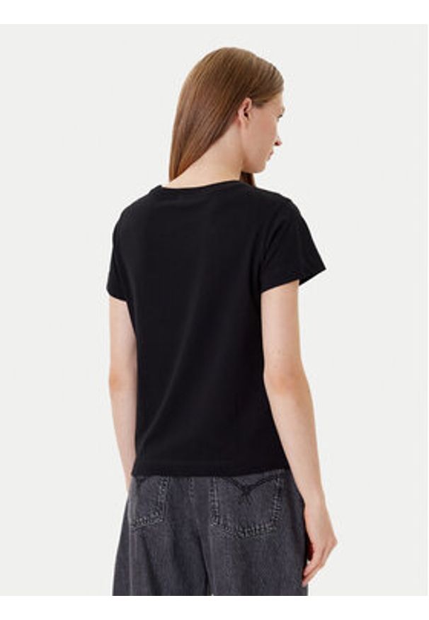 Pinko - PINKO T-Shirt Basico 100373 A2RE Czarny Regular Fit. Kolor: czarny. Materiał: bawełna