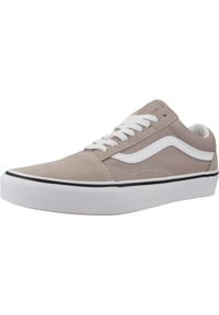 Tenisówki Vans Model Old Skool Kolor Jasnobrązowy. Kolor: brązowy, wielokolorowy, beżowy. Materiał: tkanina, skóra