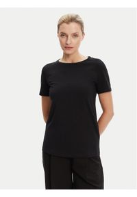 Weekend Max Mara T-Shirt Multib 2525976011 Czarny Regular Fit. Kolor: czarny. Materiał: bawełna