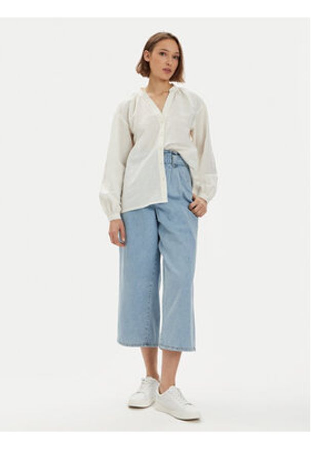 Wrangler Koszula Poet 112352274 Biały Relaxed Fit. Kolor: biały. Materiał: bawełna