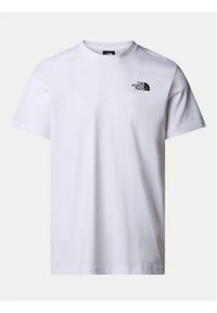 The North Face T-Shirt Vertical NF0A89FP Biały Regular Fit. Kolor: biały. Materiał: bawełna