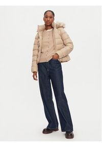 TOMMY HILFIGER - Tommy Hilfiger Kurtka puchowa WW0WW43520 Beżowy Regular Fit. Kolor: beżowy. Materiał: syntetyk #4