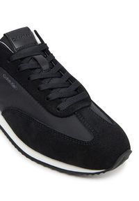 Calvin Klein Sneakersy Runner Lace Up - Nylon Mix HW0HW02395 Czarny. Kolor: czarny. Materiał: skóra