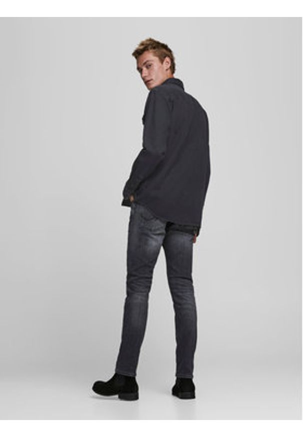 Jack & Jones Koszula Sheridan 12138115 Czarny Slim Fit. Kolor: czarny. Materiał: bawełna
