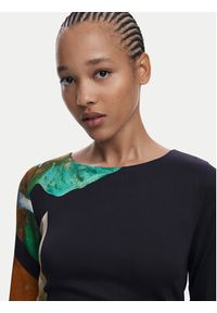 Desigual Sukienka codzienna Fiona 25WWVW08 Czarny Slim Fit. Okazja: na co dzień. Kolor: czarny. Materiał: wiskoza. Typ sukienki: proste. Styl: casual #2