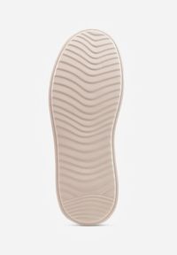 Renee - Granatowe Perforowane Sneakersy Chunky ze Skóry Naturalnej na Platformie Silvanatea. Kolor: niebieski. Materiał: skóra. Obcas: na platformie #7