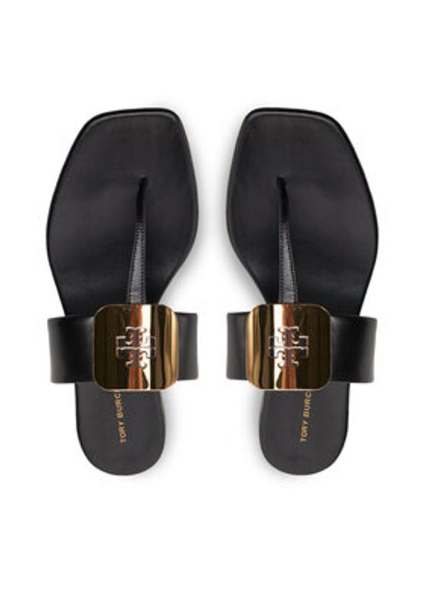 Tory Burch Japonki 154236 Czarny. Kolor: czarny. Materiał: skóra