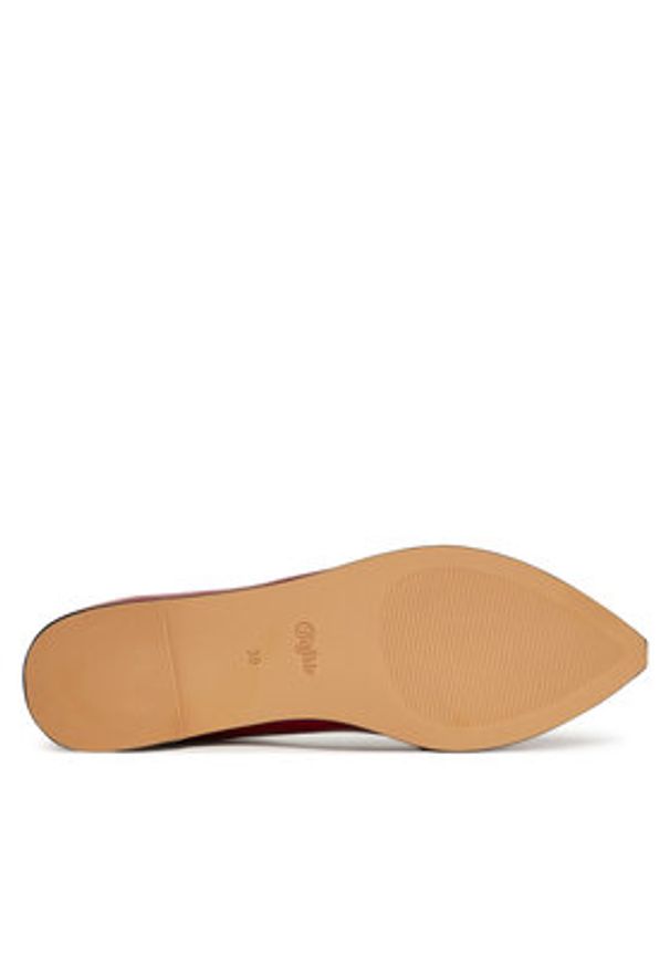 Buffalo Baleriny Marly Ankle 1621027 Czerwony. Kolor: czerwony. Materiał: skóra