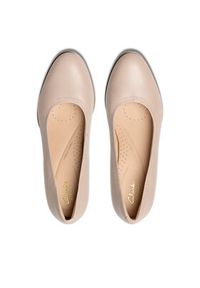 Clarks Półbuty Freva 55 26181336 Beżowy. Kolor: beżowy. Materiał: skóra #3