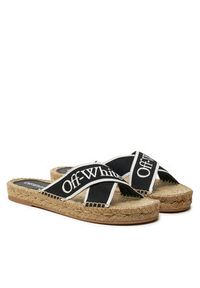 OFF-WHITE - Off-White Espadryle OWIB012S23FAB0011001 Czarny. Kolor: czarny. Materiał: materiał