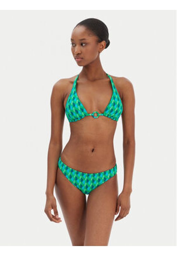 Seafolly Dół od bikini Sorrento 40426-277 Zielony. Kolor: zielony. Materiał: syntetyk