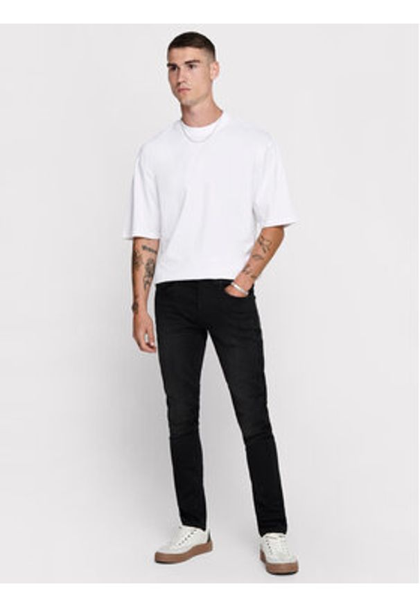 Only & Sons Jeansy Loom 22007451 Czarny Slim Fit. Kolor: czarny