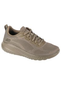 skechers - Buty do chodzenia damskie Skechers Oliva Bobs Squad. Zapięcie: sznurówki. Kolor: zielony. Materiał: materiał, syntetyk, tkanina. Szerokość cholewki: normalna. Sport: turystyka piesza