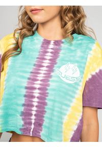 Guess T-Shirt "Tie-Dye" | W0FI1BR9XF0 | Kobieta | Wielokolorowy. Kolor: wielokolorowy. Materiał: bawełna. Wzór: kolorowy, aplikacja, nadruk