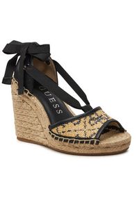 Guess Espadryle Diandra FLGDIR ELE04 Czarny. Kolor: czarny. Materiał: materiał