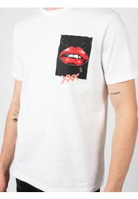 Antony Morato T-shirt | MMKS02139-FA100227 | Mężczyzna | Biały. Okazja: na co dzień. Kolor: biały. Materiał: bawełna. Wzór: aplikacja, nadruk. Styl: casual #3