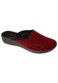 Befado obuwie damskie pu 552D015 czerwone. Okazja: do domu. Kolor: czerwony. Materiał: tkanina #5