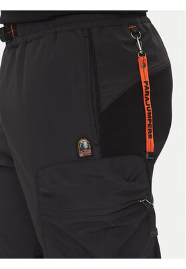 Parajumpers Joggery Osage 25SMPMPARE04 Czarny Regular Fit. Kolor: czarny. Materiał: syntetyk
