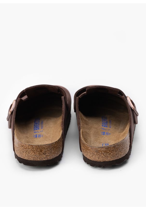 Birkenstock - Klapki męskie BIRKENSTOCK BOSTON SFB LEOI HABANA. Okazja: na spacer, do pracy, na co dzień. Kolor: brązowy. Styl: casual